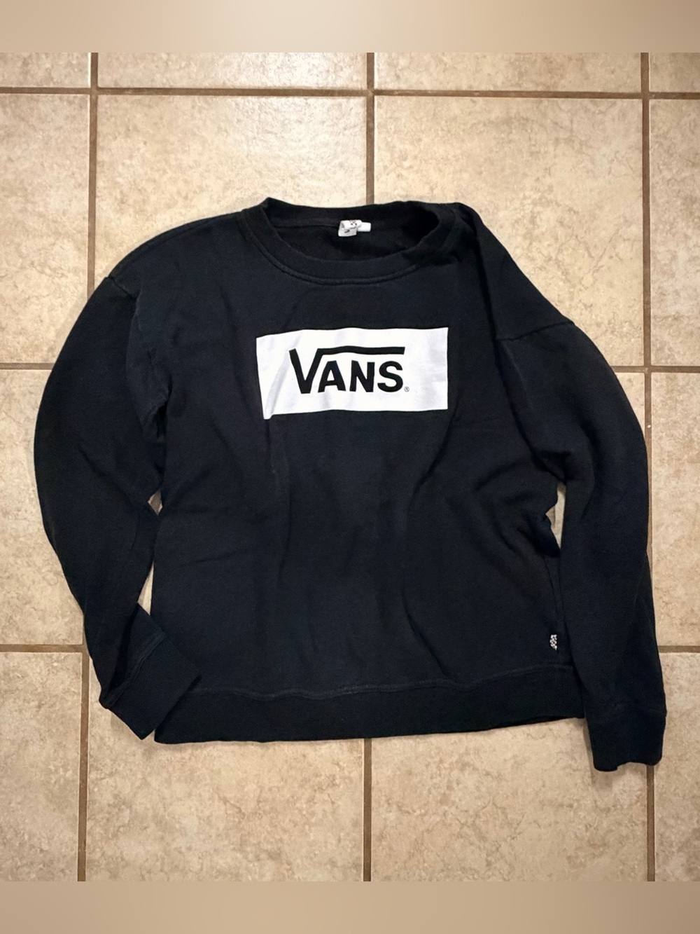 Black Logo Crewneck Sweatshirt